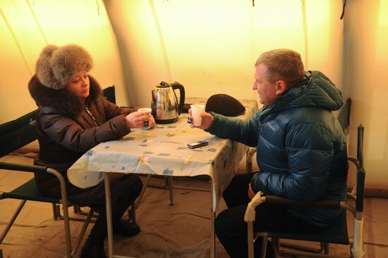 Пункт обогрева МЧС в Ростовской области