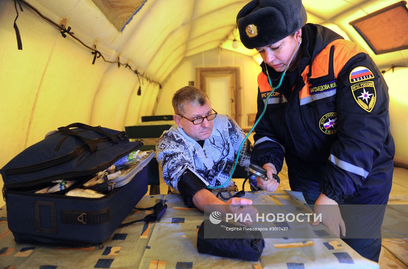 Пункт обогрева МЧС в Ростовской области