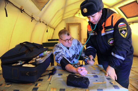 Пункт обогрева МЧС в Ростовской области