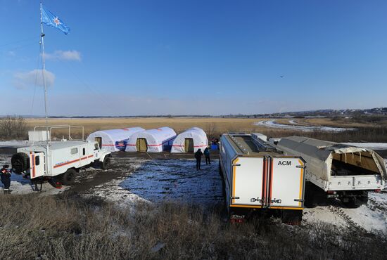 Пункт обогрева МЧС в Ростовской области