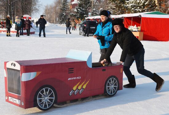 Фестиваль креативных санок "SunnyФЕСТ" в Татарстане