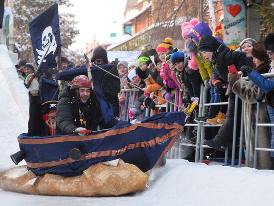 Фестиваль креативных санок "SunnyФЕСТ" в Татарстане