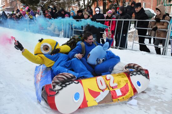 Фестиваль креативных санок "SunnyФЕСТ" в Татарстане