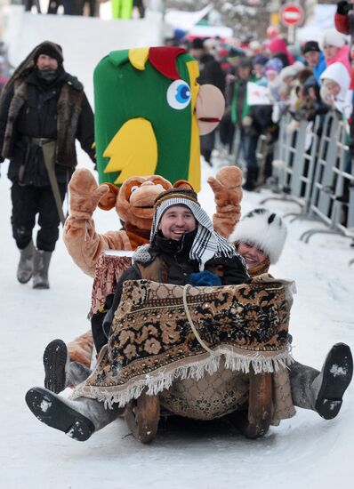 Фестиваль креативных санок "SunnyФЕСТ" в Татарстане