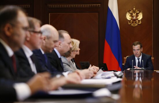 Премьер-министр РФ Д. Медведев провел совещание по созданию условия для повышения рождаемости в РФ