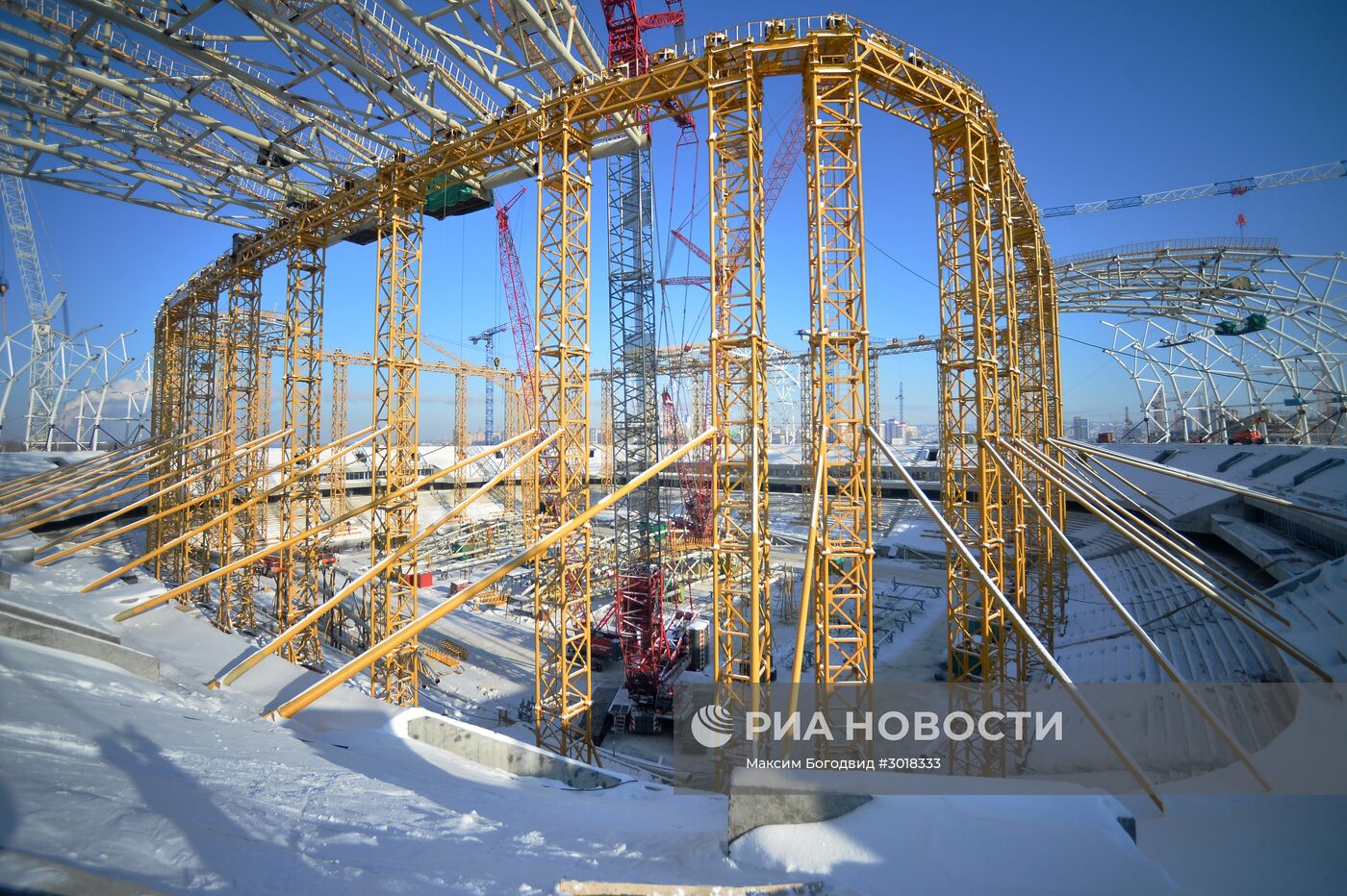 Строительство стадиона "Мордовия Арена"