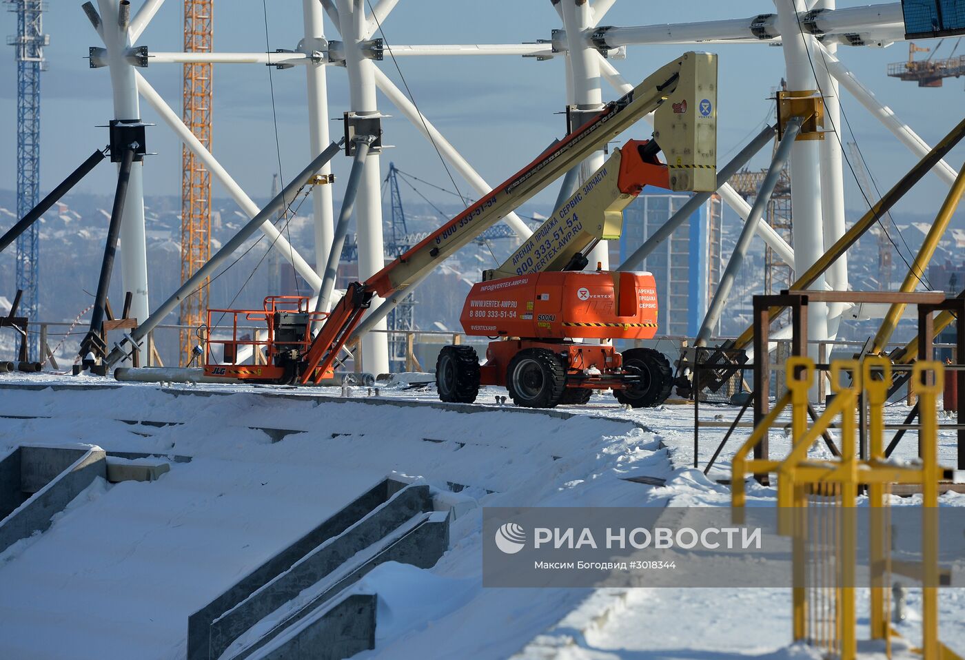 Строительство стадиона "Мордовия Арена"