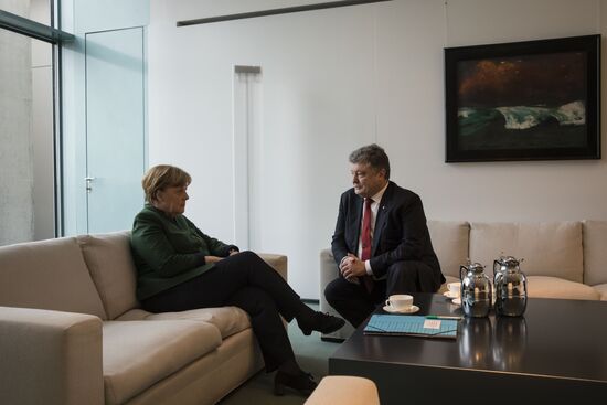 Рабочий визит президента Украины П. Порошенко в Германию