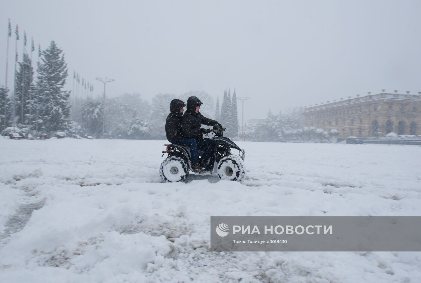 Зима в Абхазии