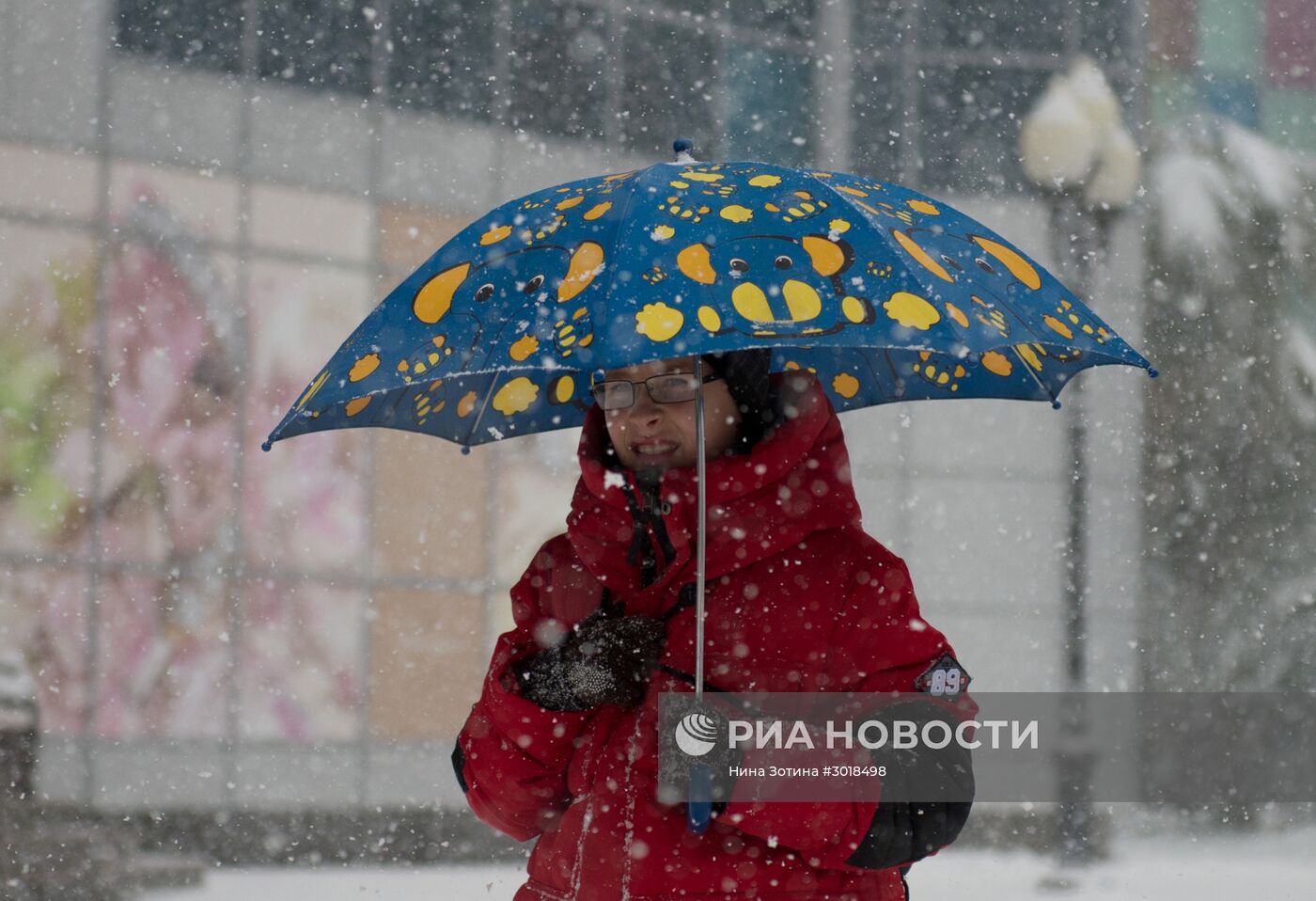 Снегопад в Сочи