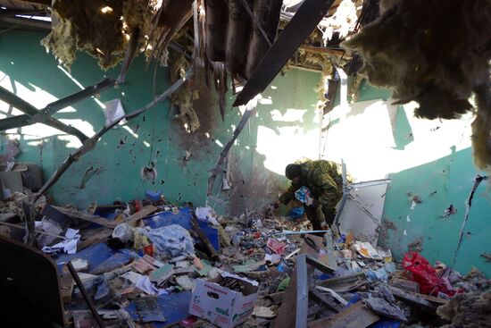 Ситуация после обстрелов в Донецкой области