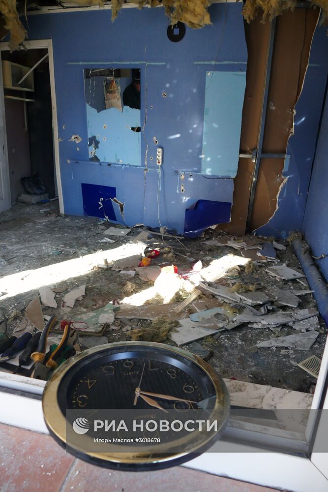 Ситуация после обстрелов в Донецкой области