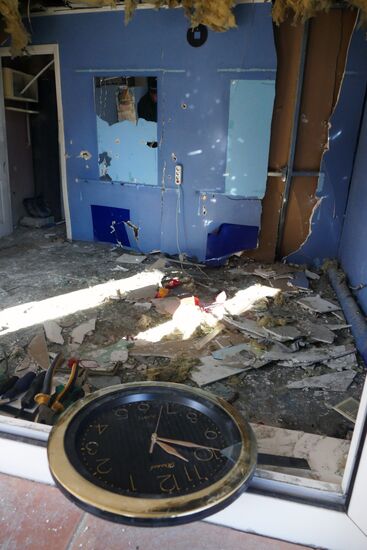 Ситуация после обстрелов в Донецкой области