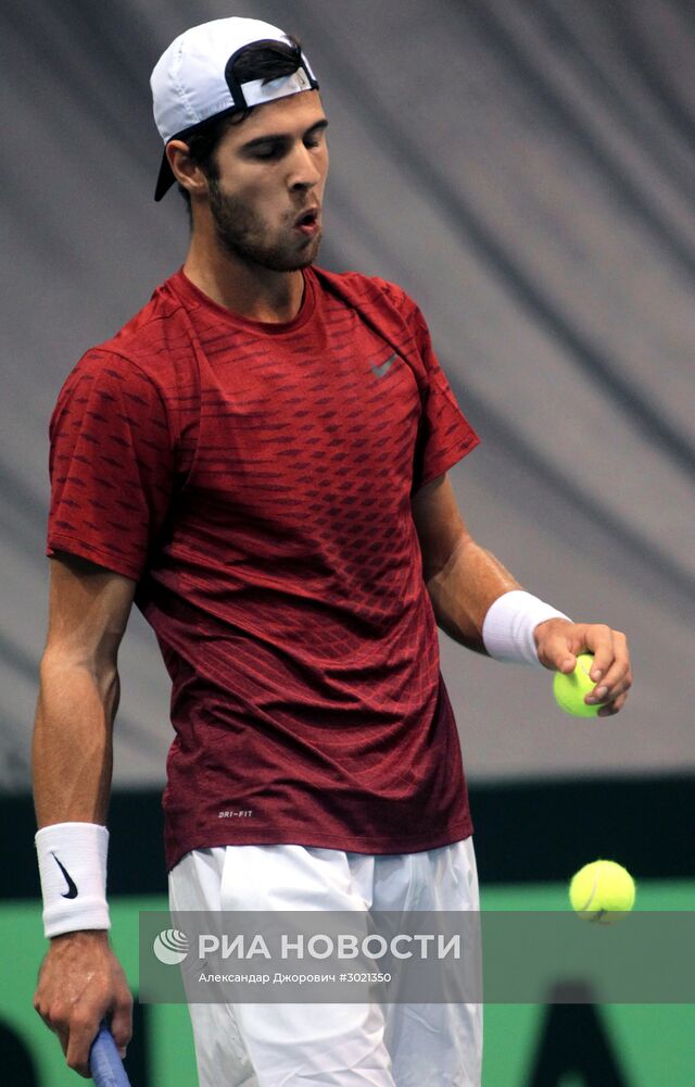 Теннис. Кубок Дэвиса. Матч Сербия - Россия. Первый день