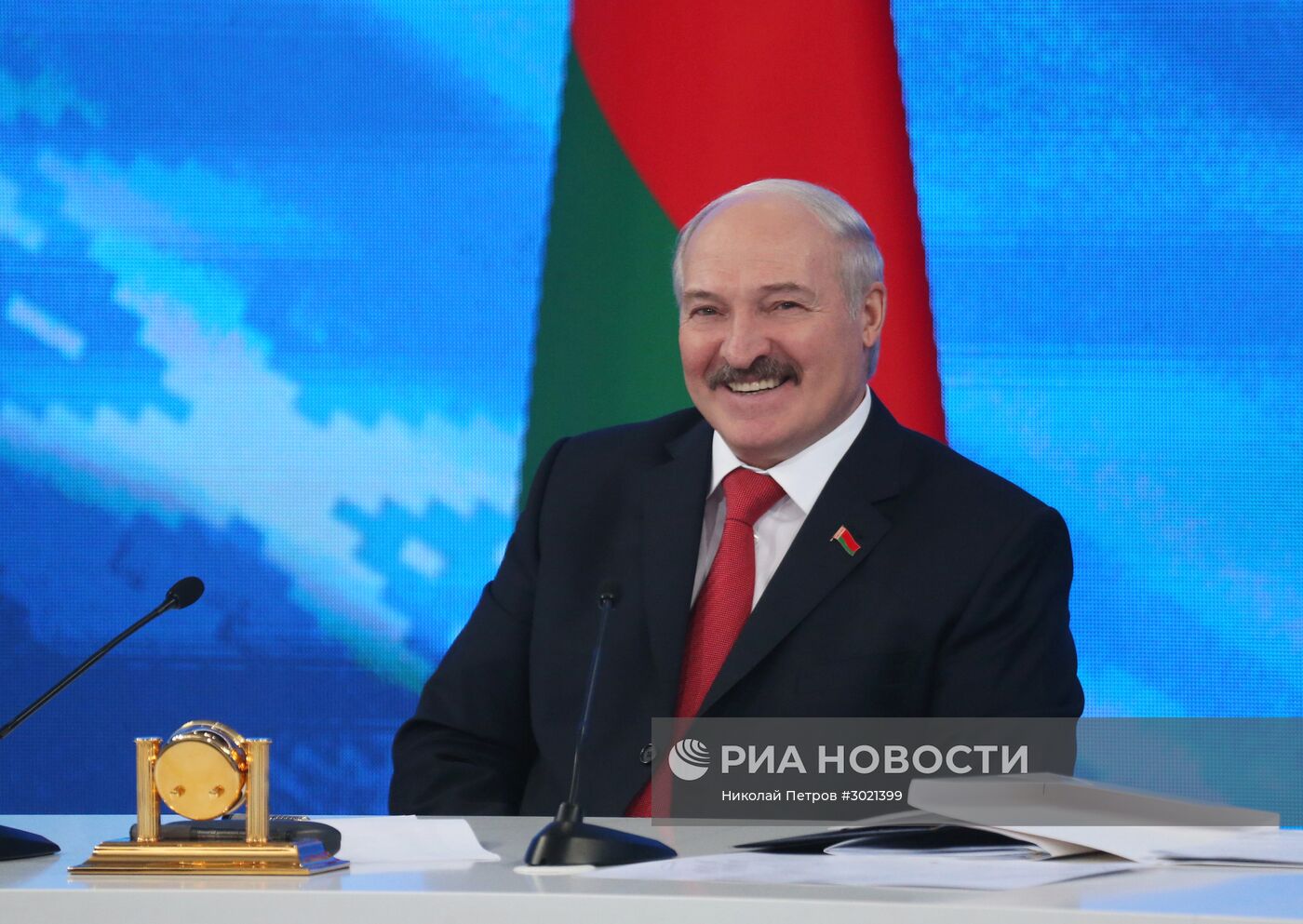 Пресс-конференция президента Белоруссии А. Лукашенко в Минске