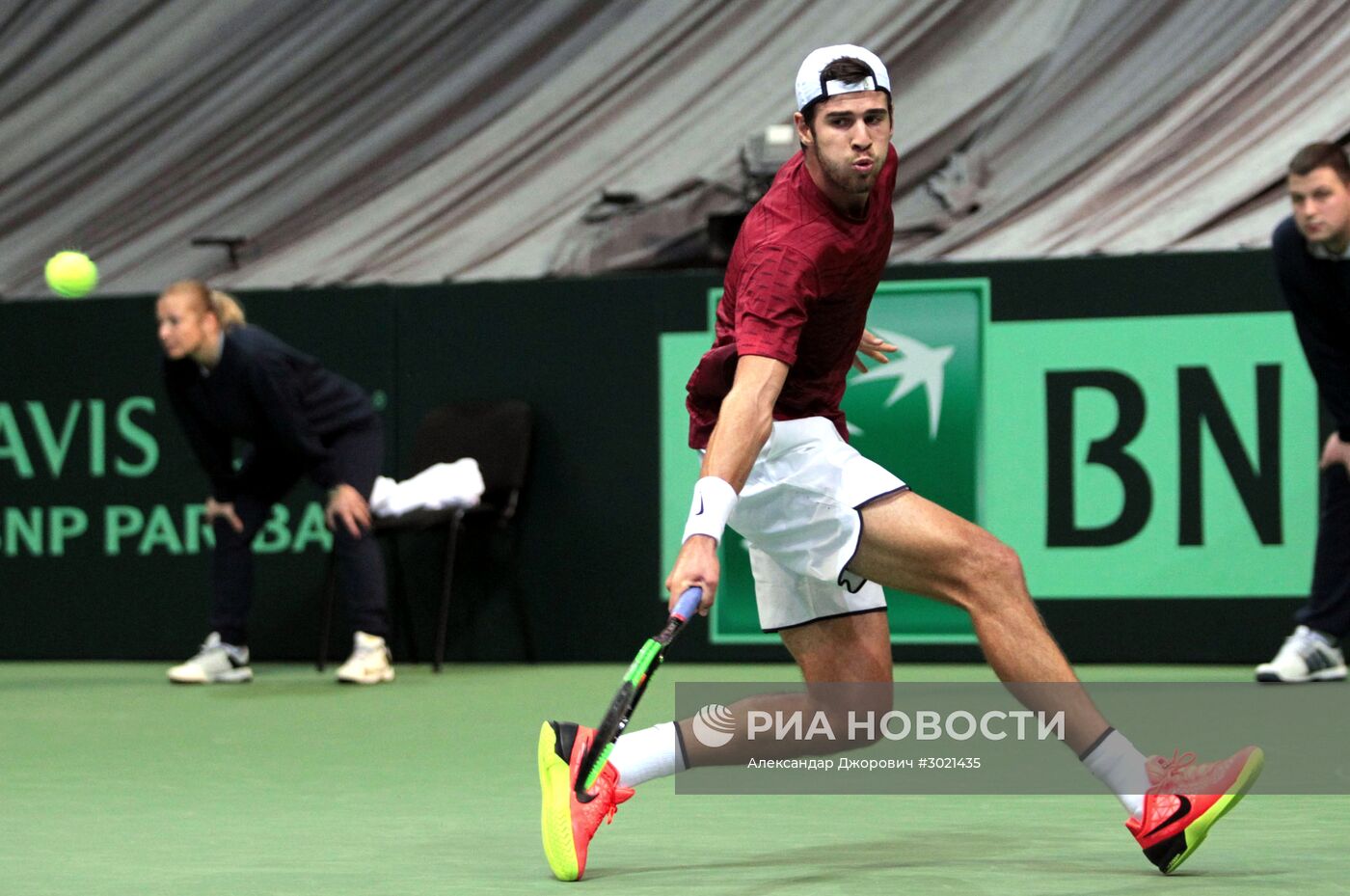 Теннис. Кубок Дэвиса. Матч Сербия - Россия. Первый день