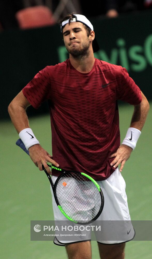 Теннис. Кубок Дэвиса. Матч Сербия - Россия. Первый день
