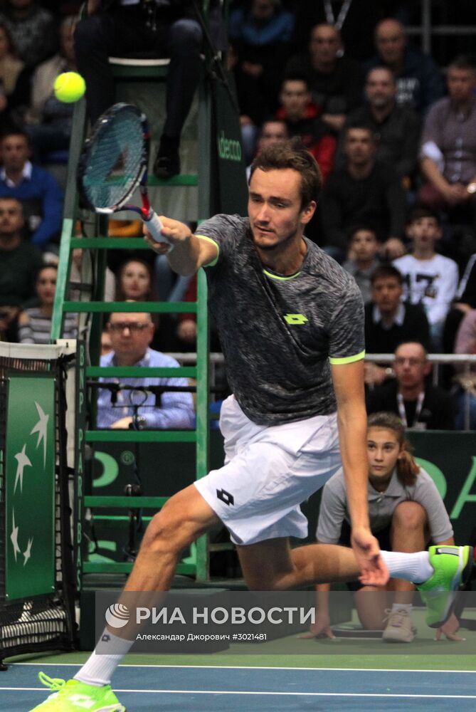 Теннис. Кубок Дэвиса. Матч Сербия - Россия. Первый день