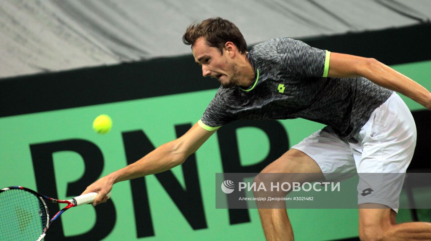 Теннис. Кубок Дэвиса. Матч Сербия - Россия. Первый день