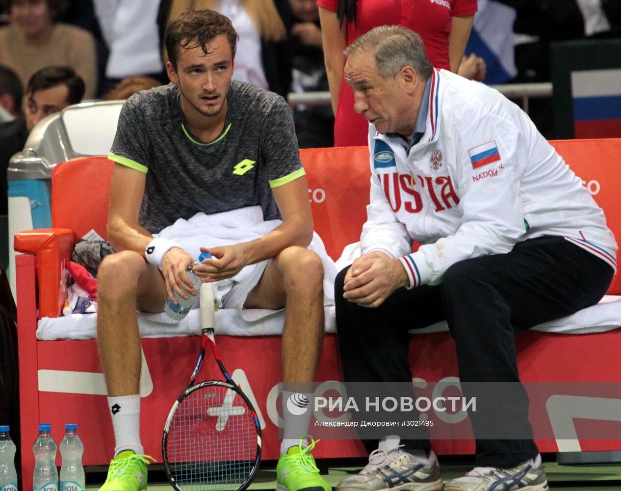 Теннис. Кубок Дэвиса. Матч Сербия - Россия. Первый день