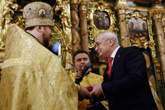 Церемония передачи РПЦ Сампсониевского собора в Санкт-Петербурге