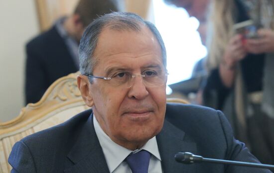 Встреча глав МИД РФ и Венесуэлы С. Лаврова и Д. Родригес