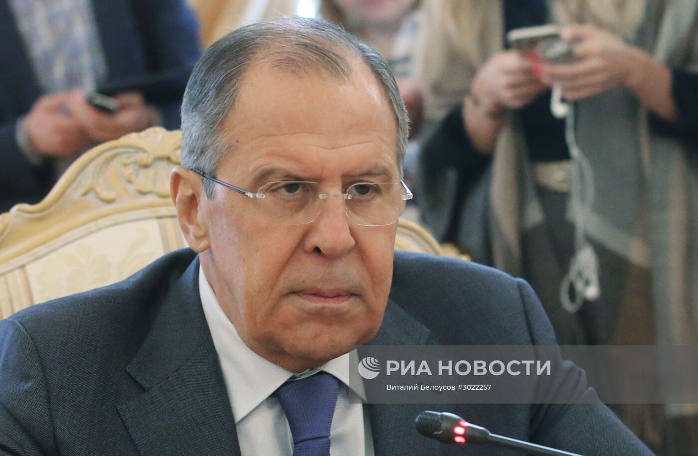 Встреча глав МИД РФ и Венесуэлы С. Лаврова и Д. Родригес