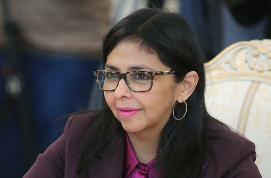 Встреча глав МИД РФ и Венесуэлы С. Лаврова и Д. Родригес