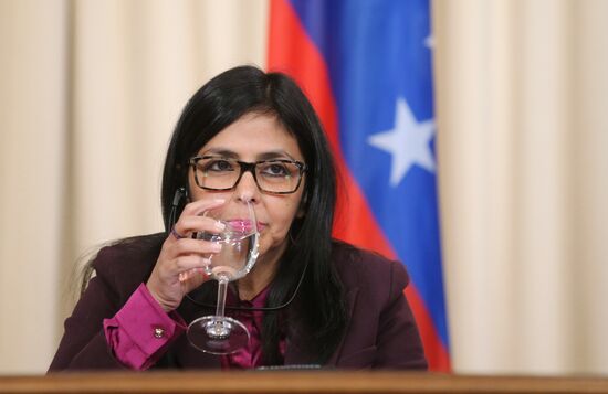 Встреча глав МИД РФ и Венесуэлы С. Лаврова и Д. Родригес