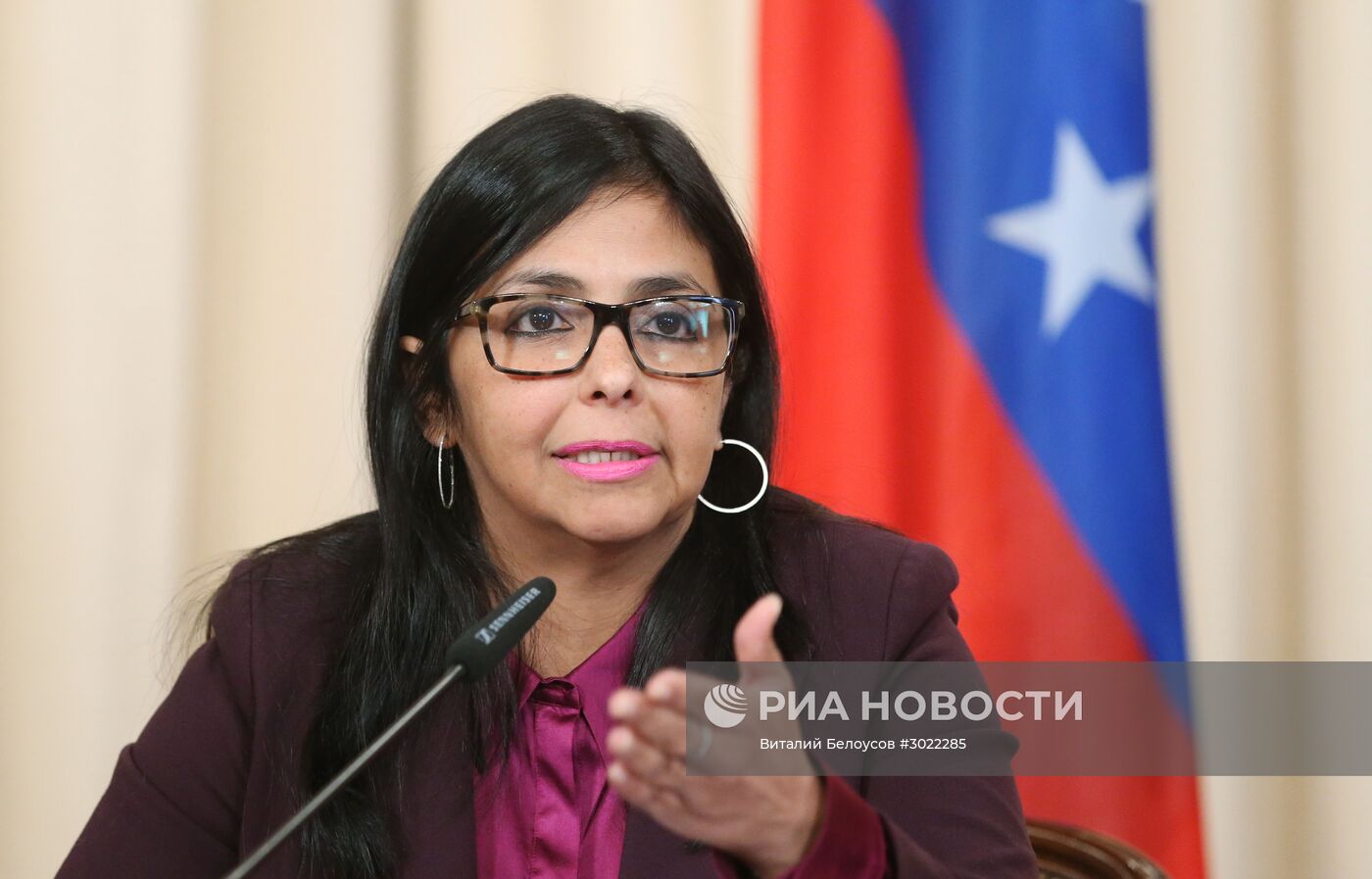 Встреча глав МИД РФ и Венесуэлы С. Лаврова и Д. Родригес