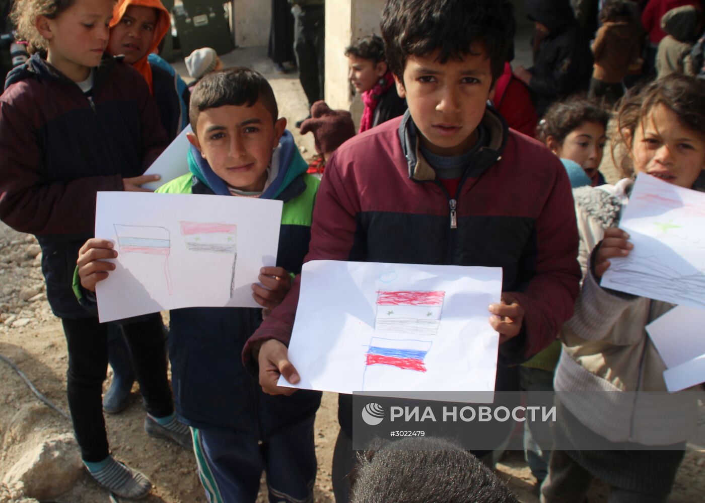 Пункт временного размещения беженцев Жибрин в Алеппо