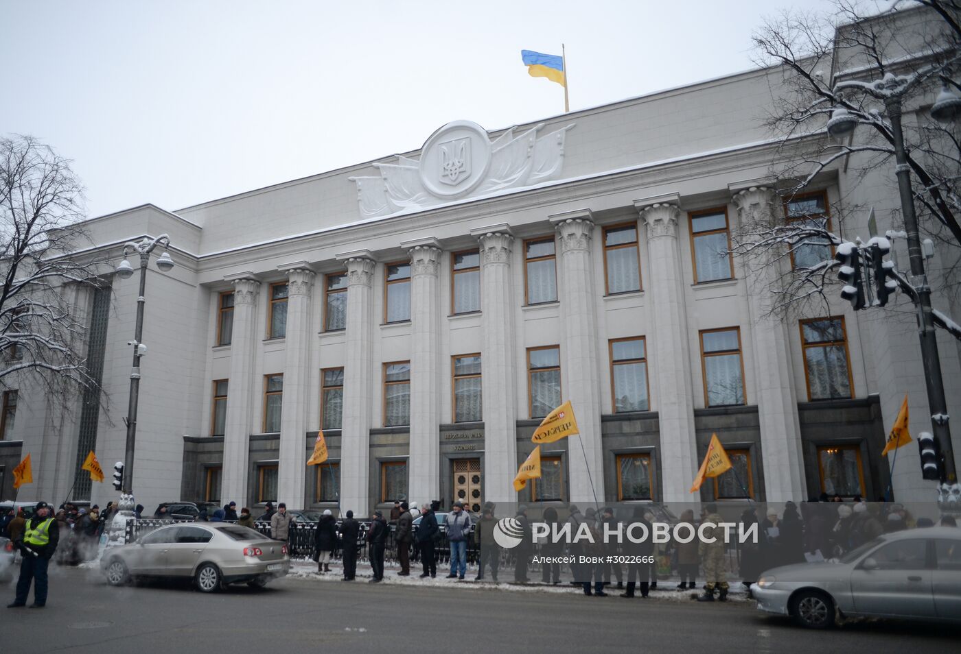 Митинг вкладчиков банка Михайловский в Киеве