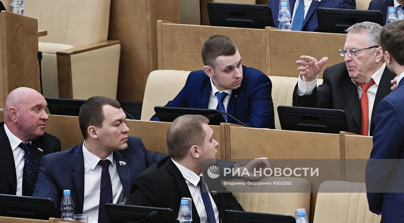 Пленарное заседание Госдумы РФ