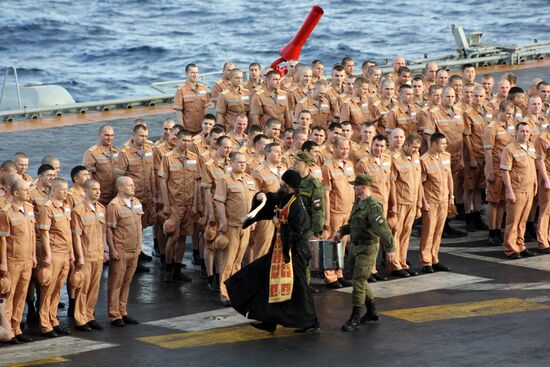 Дальний морской поход отряда боевых кораблей Северного флота РФ