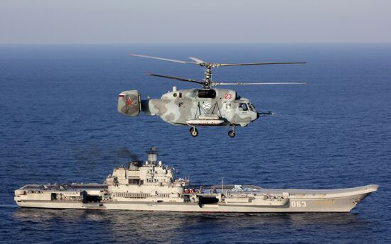 Дальний морской поход отряда боевых кораблей Северного флота РФ