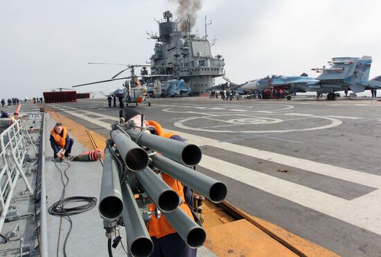 Дальний морской поход отряда боевых кораблей Северного флота РФ