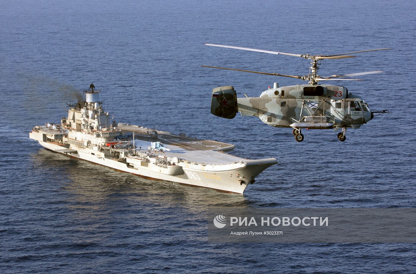 Дальний морской поход отряда боевых кораблей Северного флота РФ