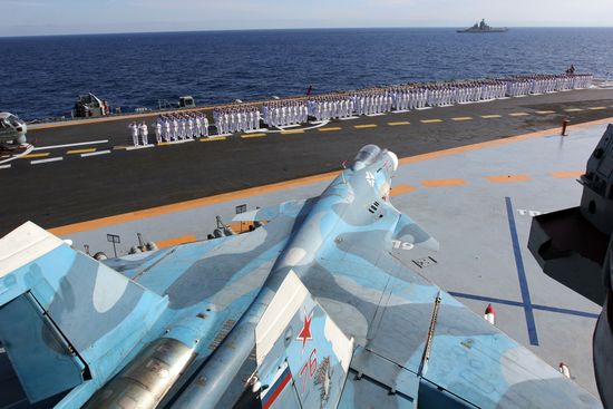 Дальний морской поход отряда боевых кораблей Северного флота РФ