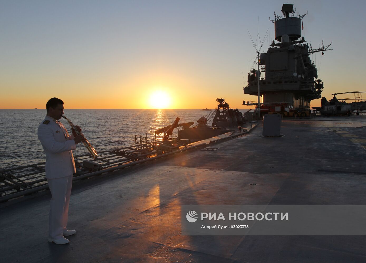Дальний морской поход отряда боевых кораблей Северного флота РФ