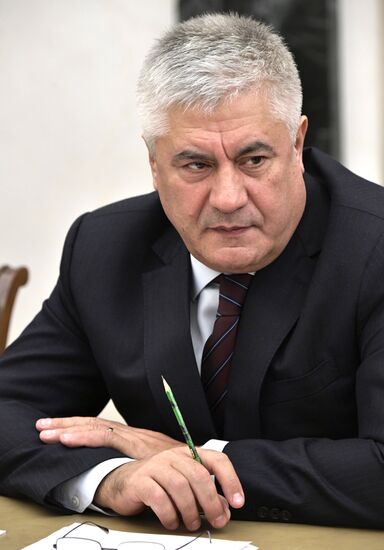 Президент РФ В. Путин провел заседание Совбеза РФ