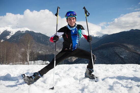 Тренировка членов сборной Вооруженных Сил Российской Федерации по ски-альпинизму