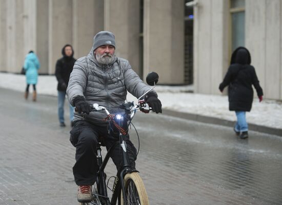 Международная акция "На работу на велосипеде зимой"
