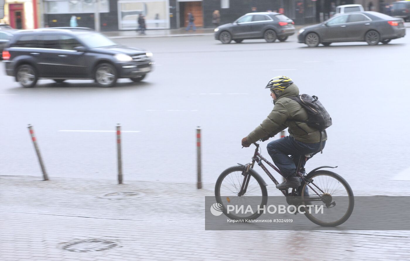 Международная акция "На работу на велосипеде зимой"