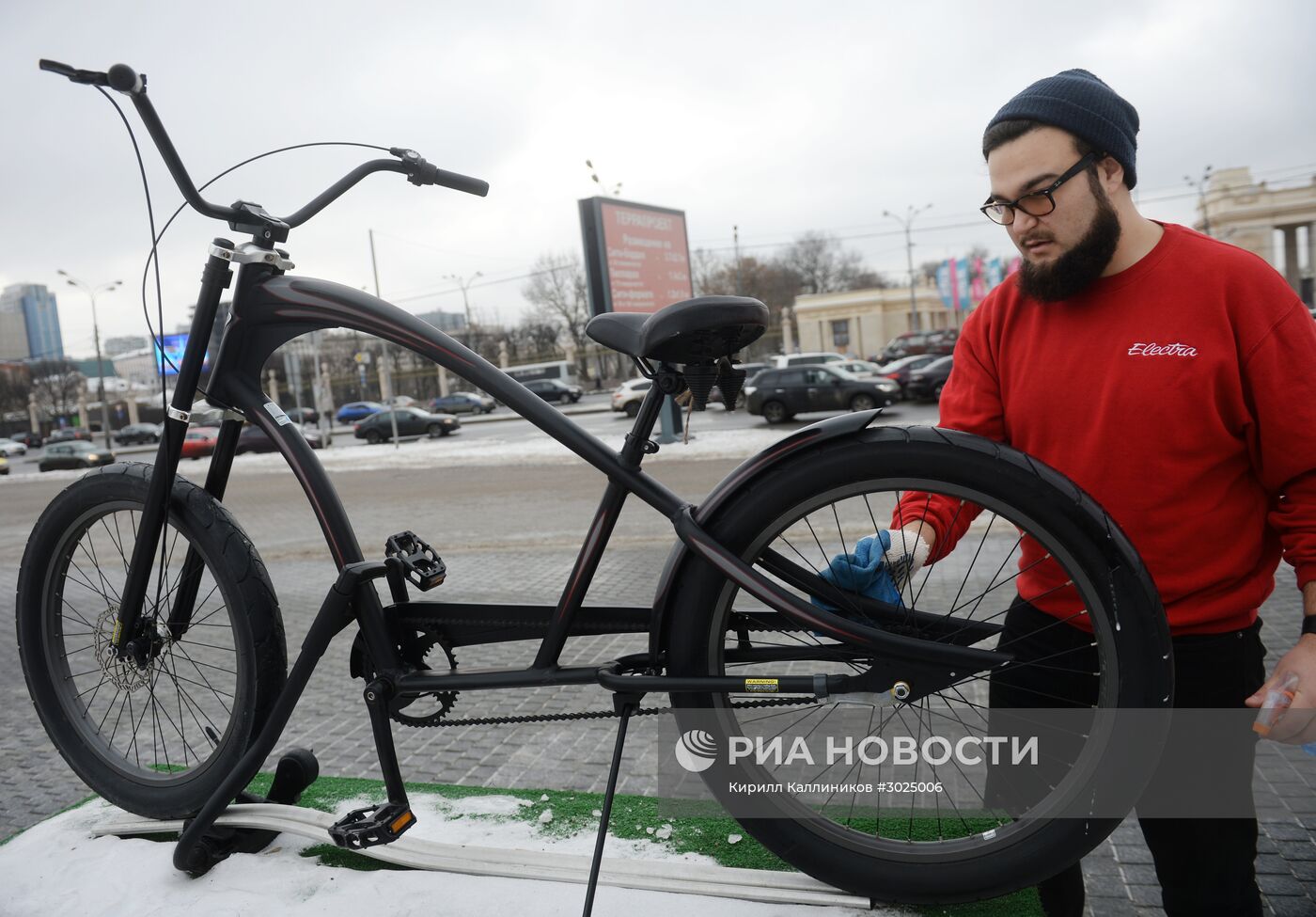 Международная акция "На работу на велосипеде зимой"