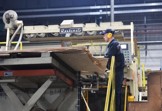 Открытие завода по производству OSB-плит "Талион Арбор" в Тверской области