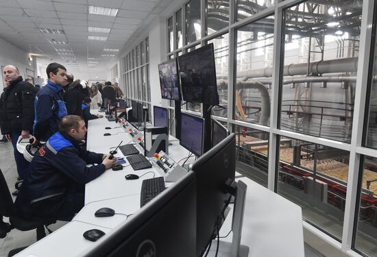 Открытие завода по производству OSB-плит "Талион Арбор" в Тверской области