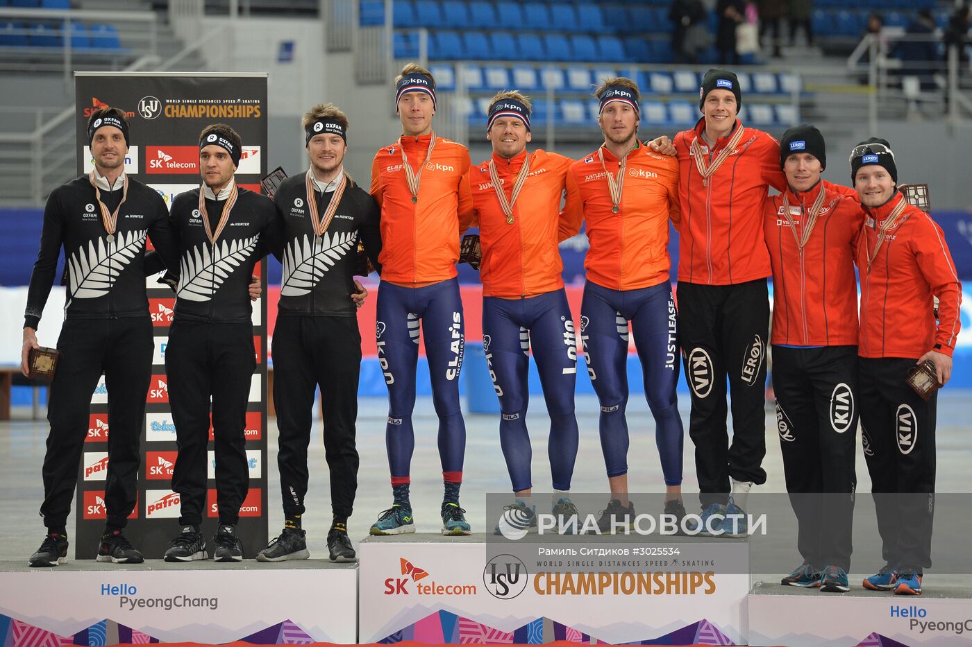 Конькобежный спорт. Чемпионат мира на отдельных дистанциях