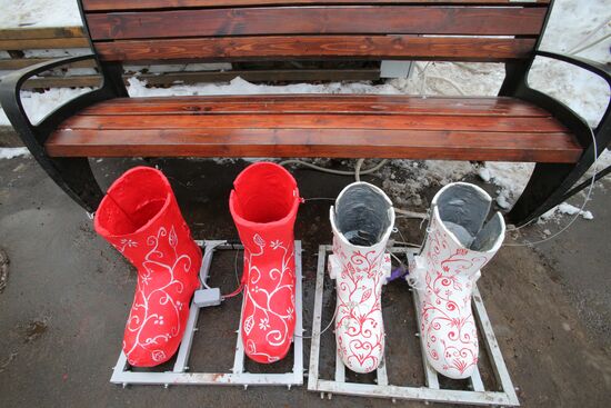 Электроваленки для влюбленных установили в парке "Сокольники"