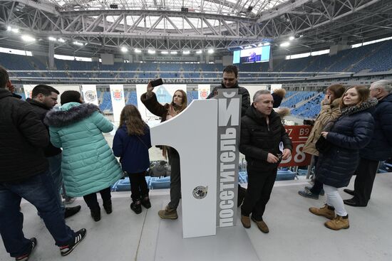 Тестовое мероприятие "Первый посетитель" на стадионе "Крестовский"
