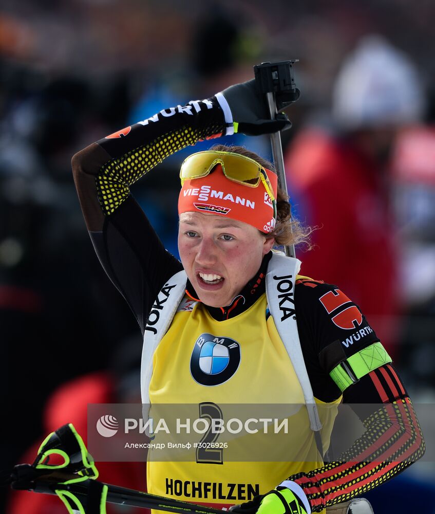 Биатлон. Чемпионат мира. Женщины. Гонка преследования